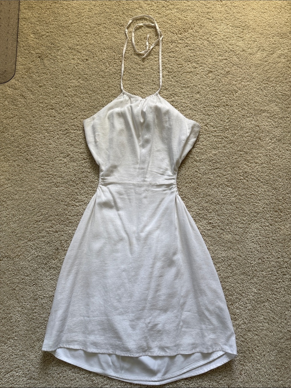 Abercrombie & Fitch White Halter Dress